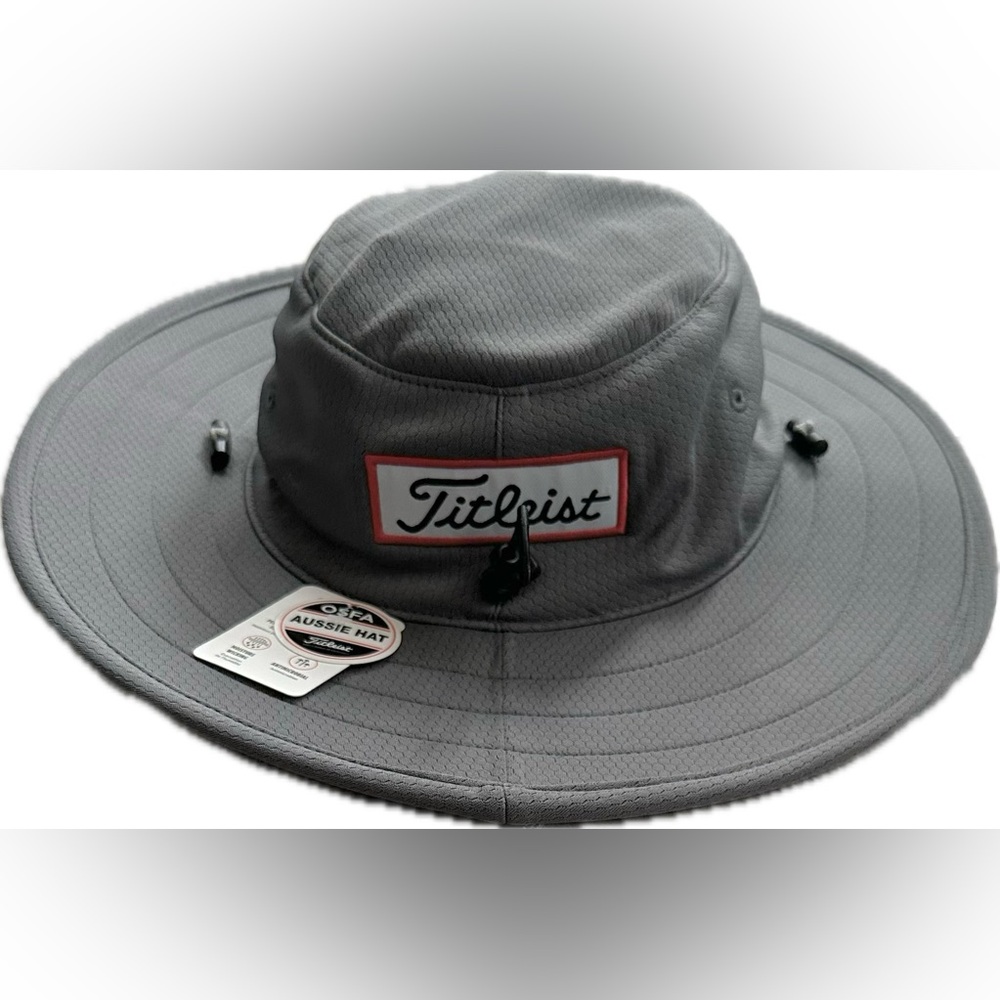 NWT Titleist Tour Aussie Golf Gray Bucket Hat